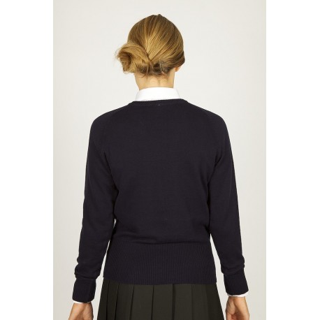 GIRLS COTTON V NECK JUMPER